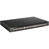D-Link DGS-1520-52MP Gestionado L3 Gigabit Ethernet (10/100/1000) Energía sobre Ethernet (PoE) 1U Negro, Interruptor/Conmutador Gestionado, L3, Gigabit Ethernet (10/100/1000), Energía sobre Ethernet (PoE), Montaje en rack, 1U