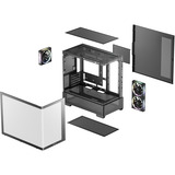 DeepCool CG380U 3F, Cajas de torre negro