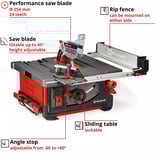 EINHELL TP-CC 10 T, 4340435, Sierra circular de mesa rojo/Negro