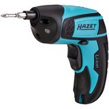 Hazet Mini atornillador inalámbrico 9230B-1, puntas 1/4", con funda, Destornillador azul/Negro