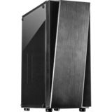 Inter-Tech T-11 Televen Torre Negro, Cajas de torre negro, Torre, PC, Negro, ATX, ITX, micro ATX, 16,5 cm, 30,5 cm