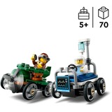 LEGO City Pack de Coches de Carreras: Avión vs. Cama de Hospital, Juegos de construcción Juego de construcción, 5 año(s), Plástico, 70 pieza(s), 124 g