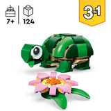 LEGO Creator 3 en 1 Tortuga con Nenúfar, Juegos de construcción 