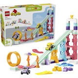 LEGO DUPLO Town Rampas creativas con pequeños coches Set 3 en 1, Juegos de construcción 