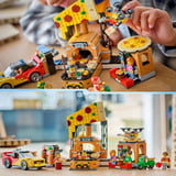 LEGO Experiencia de entrega de pizza en la ciudad con vehículos, Juegos de construcción 