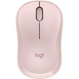 Logitech M240 Silent, Ratón rosa, Ambidextro, RF Wireless + Bluetooth, Rosa