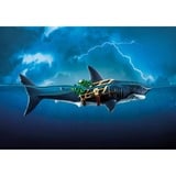PLAYMOBIL Piratas peligro por tiburón gigante, Juegos de construcción 