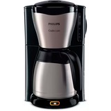 Philips HD7548 Cafetera de filtro 1,32 L negro/Acero fino, Cafetera de filtro, 1,32 L, De café molido, 1100 W, Negro, Metálico