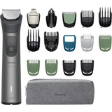 Philips Recortadora Multigroom Todo en Uno Serie 7000 17 en 1, Cortador de pelo gris