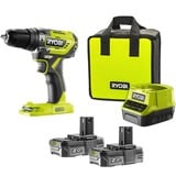 Ryobi R18PD5-220S, Martillo atornillador verde/Negro
