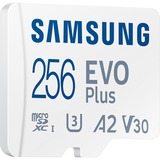 SAMSUNG EVO Plus 256 GB microSDXC (2024), Tarjeta de memoria blanco