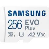 SAMSUNG MB-MC256S 256 GB MicroSDXC UHS-I, Tarjeta de memoria blanco, 256 GB, MicroSDXC, UHS-I, 160 MB/s, Class 3 (U3), V30