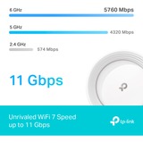 TP-Link Deco BE65 Tribanda (2.4 GHz / 5 GHz / 6 GHz) Wi-Fi 7 (802.11be) Blanco 4 Interno, Enrutador de malla blanco, Blanco, Interno, Sistema de malla, Tribanda (2.4 GHz / 5 GHz / 6 GHz), Wi-Fi 7 (802.11be), 11000 Mbit/s