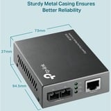 TP-Link MC200CM V3 convertidor de medio Interno 1000 Mbit/s 850 nm Multimodo Negro gris, 1000 Mbit/s, IEEE 802.3ab, IEEE 802.3x, IEEE 802.3z, Gigabit Ethernet, 1000 Mbit/s, 1000BASE-FX, 1000BASE‑SX, Cat6