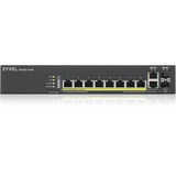 Zyxel GS2220-10HP-EU0101F switch Gestionado L2 Gigabit Ethernet (10/100/1000) Energía sobre Ethernet (PoE) Negro, Interruptor/Conmutador Gestionado, L2, Gigabit Ethernet (10/100/1000), Energía sobre Ethernet (PoE), Montaje en rack