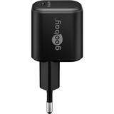 goobay Set de carga USB-C, PD, 65 vatios, cable textil USB-C, Cargador negro