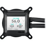 ASUS Prime LC 360 ARGB LCD Procesador Sistema de refrigeración líquida todo en uno 12 cm Negro, Refrigeración por agua negro, Sistema de refrigeración líquida todo en uno, 12 cm, Negro