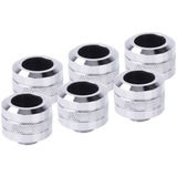 Alphacool 17476 accesorio o pieza de sistema de refrigeración para ordenador Kit de racores, tubos y accesorios, Conexión cromado, Kit de racores, tubos y accesorios, Latón, Cromo, 1/4", 23 mm, 2,6 cm