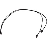 Alphacool Divisor en Y aRGB 3 pines a 2x 3 pines, 60 cm, Cable Y negro