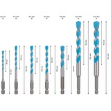Bosch Juego de brocas EXPERT HEX-9 MultiConstruction, 7 piezas, Conjuntos de brocas 