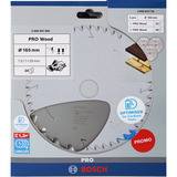 Bosch PRO Wood Hoja de sierra circular inalámbrica 165 mm 