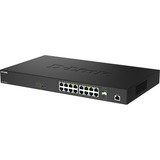 D-Link DMS-1250-18P/E switch Gestionado L2 2.5G Ethernet (100/1000/2500) Energía sobre Ethernet (PoE) Negro, Interruptor/Conmutador negro, Gestionado, L2, 2.5G Ethernet (100/1000/2500), Energía sobre Ethernet (PoE), Montaje en rack