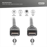 Digitus Cable de conexión HDMI Ultra High Speed, con Ethernet, UHD 8K negro