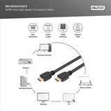 Digitus Cable de conexión HDMI Ultra High Speed, con Ethernet, UHD 8K negro