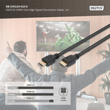 Digitus Cable de conexión HDMI Ultra High Speed, con Ethernet, UHD 8K negro