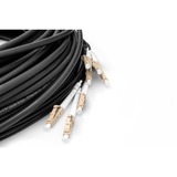 Digitus Cable universal de fibra óptica breakout, dúplex, conector LC/UPC, multimodo OM4 negro