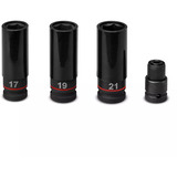 EINHELL Atornillador de impacto profesional a batería IMPAXXO 18/400, 1/2", 18 Voltios, Tornillo de percusión rojo/Negro