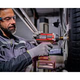 EINHELL Atornillador de impacto profesional a batería IMPAXXO 18/400, 1/2", 18 Voltios, Tornillo de percusión rojo/Negro