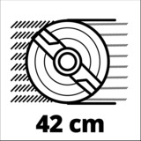 EINHELL Rasarro 36/42 Cortacésped de empuje a gasolina Batería Negro, Rojo rojo/Negro, Cortacésped de empuje a gasolina, 550 m², 42 cm, 2,5 cm, 7,5 cm, 50 L