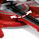 EINHELL TC-SM 2534/1 Dual, Sierras de corte a inglete y a bisel rojo/Negro
