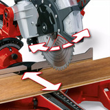EINHELL TC-SM 2534/1 Dual, Sierras de corte a inglete y a bisel rojo/Negro
