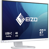 EIZO FlexScan EV2740S-WT pantalla para PC 68,6 cm (27") 3840 x 2160 Pixeles 4K Ultra HD LCD Blanco, Monitor LED blanco, 68,6 cm (27"), 3840 x 2160 Pixeles, 4K Ultra HD, LCD, 6 ms, Blanco