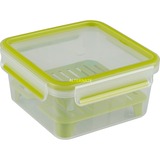 Emsa CLIP & GO XL Táper 1,3 L Verde, Transparente 1 pieza(s), Caja de almuerzo transparente/Verde, Táper, Adulto, Verde, Transparente, Monocromo, Plaza, Alemania