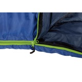 High Peak Saco de dormir tipo manta Frazer 200 azul/Azul oscuro