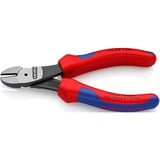 KNIPEX 74 02 140 alicate Alicates de corte diagonal rojo, Alicates de corte diagonal, Acero cromo vanadio, De plástico, Azul/Rojo, 14 cm, 157 g