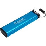 Kingston IronKey Keypad 200C USB-C de 16 GB 200C, FIPS 140-3 nivel 3 (pendiente) AES-256, Lápiz USB FIPS 140-3 nivel 3 (pendiente) AES-256, 16 GB, USB Tipo C, 3.2 Gen 1 (3.1 Gen 1), 145 MB/s, Funda, Azul