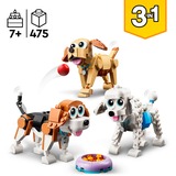LEGO Creator 3-in-1 Perros Adorables, Juegos de construcción Juego de construcción, 7 año(s), Plástico, 475 pieza(s), 596 g