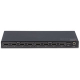Lindy Matriz HDMI 4x4 4K60, Splitter HDMI negro