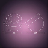 Philips Hue Lámpara de mesa White & Color Ambiance Iris Edición Especial, Luz de LED blanco