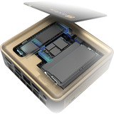 SAPPHIRE EDGE AI 370, Barebone negro/Dorado