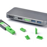 SMARTKEEPER ESSENTIAL Cerradura DisplayPort (DL04) + Llave de bloqueo Mini (U04), Cerradura insertable 