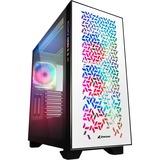 Sharkoon ELITE SHARK CA300H Torre Blanco, Caja de torre grande blanco, Torre, PC, Blanco, ATX, EATX, micro ATX, Mini-ITX, Metal, Vidrio templado, Juego