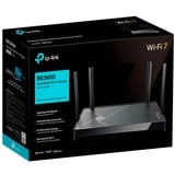 TP-Link Archer BE3600 router inalámbrico 2.5 Gigabit Ethernet Doble banda (2,4 GHz / 5 GHz) Negro Wi-Fi 7 (802.11be), Doble banda (2,4 GHz / 5 GHz), Ethernet, Negro, Router de sobremesa