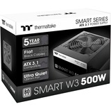 Thermaltake Smart W3 0500W, Fuente de alimentación de PC 