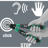 Wera Llave dinamométrica con trinquete reversible Click-Torque Lock A 5, Llave de torsión negro/Verde