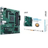 ASUS PRO B550M-C/CSM AMD B550 Zócalo AM4 micro ATX, Placa base verde/Negro, AMD, Zócalo AM4, AMD Athlon, AMD Ryzen™ 3, AMD Ryzen™ 5, AMD Ryzen™ 7, 3rd Generation AMD Ryzen™ 9, DDR4-SDRAM, 128 GB, DIMM